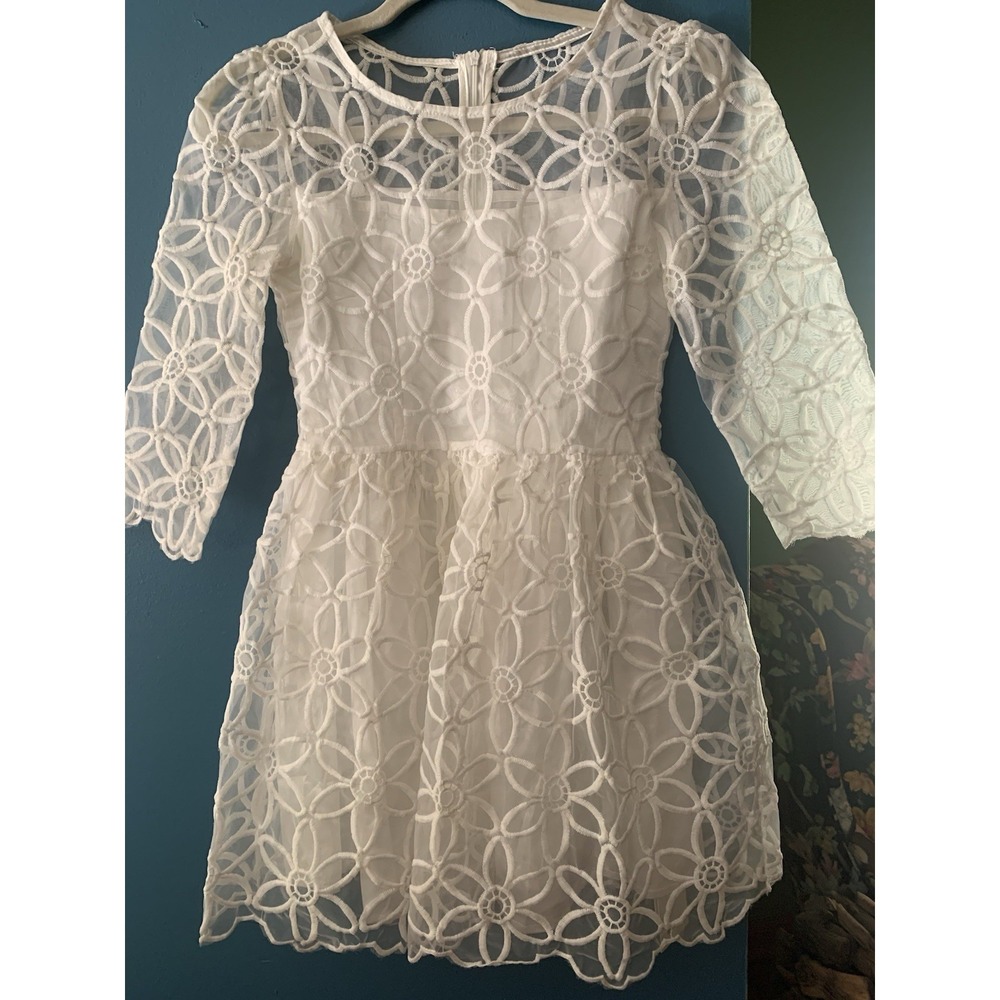 Seao Clothes Womens White Short Dress Cocktail Party